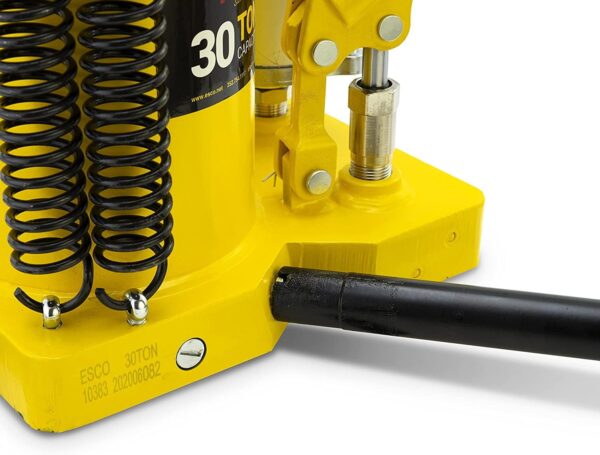d33792f89737496f8434b665f3f8abf6 ESCO 30 Ton Pro Series Air Hydraulic Bottle Jack – Heavy Duty Lifting for Automotive and Industrial Use