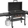 Blackstone 2310 Iron-Forged 36′′ Omnivore Griddle – Premium Powder-Coated Steel with Reinforced Hood, Black Finish