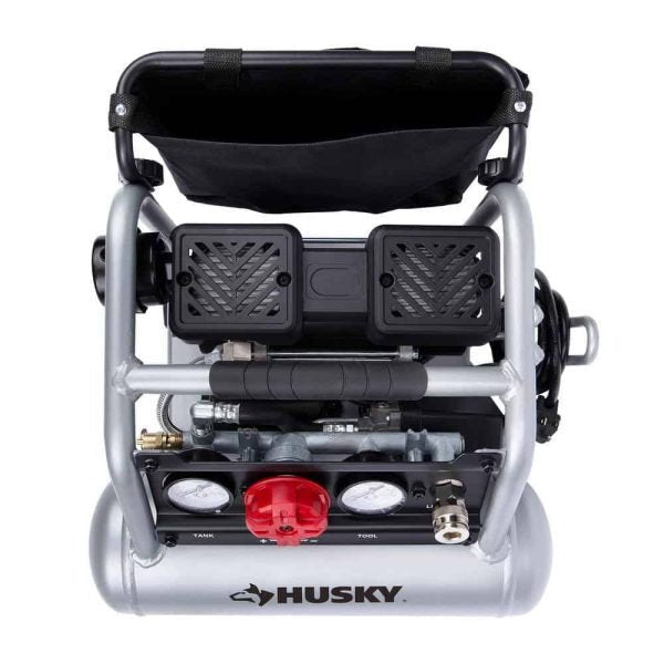 Husky 3300113 1 Gal. Portable Electric-Powered Silent Air Compressor