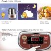Bear Electric Food Steamer,Stainless Steel Digital Steamer, 3 tier 8L Large Capacity Vegetable Steamer