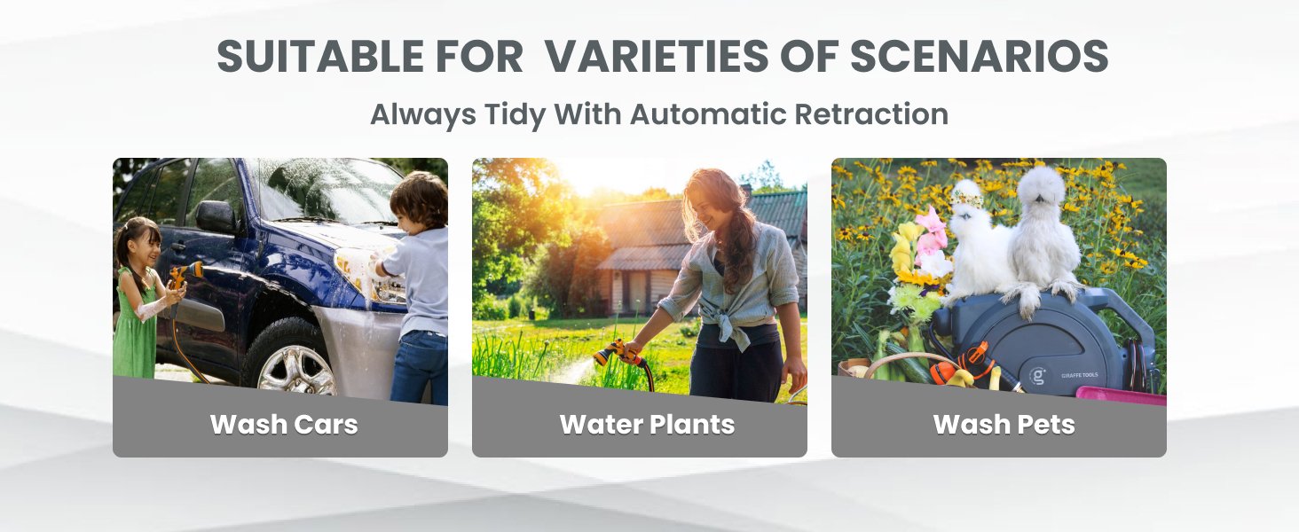 retractable garden hose reel