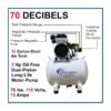 California Air Tools 10020CHAD 10 Gal. 2.0 HP Ultra-Quiet and Oil-Free Electric Stationary Air Compressor with Auto Drain