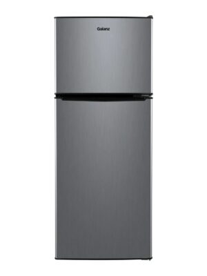 4.6. Cu ft Two Door Mini Refrigerator with Freezer, Stainless Steel