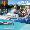 INTEX Excursion Inflatable Boat Series: Includes Deluxe 54in Boat Oars and High-Output Pump – SuperTough PVC – Adjustable Seats with Backrest – Fishing Rod Holders – Welded Oar Locks