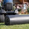 Agri-Fab 45-0604 18′′ x 48′′ Tow Behind Poly Lawn Roller 550 lbs Weight with Water, Poly Drum and Steel Frame, with Plug. Designed for Lawn and Garden Tractors
