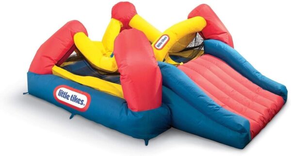 d568427afd064ebda939b780adb70cc8 Little Tikes Jump ‘n Slide Inflatable Bouncer Includes Heavy Duty Blower With GFCI, Stakes, Repair Patches, And Storage Bag, for Kids Ages 3-8 Years
