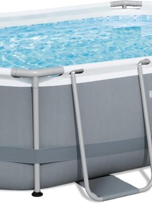 Bestway Oval Above Ground Pool Set (10′ x 6’7′′ x 33′′)| Includes Filter Pump & ChemConnect Dispenser