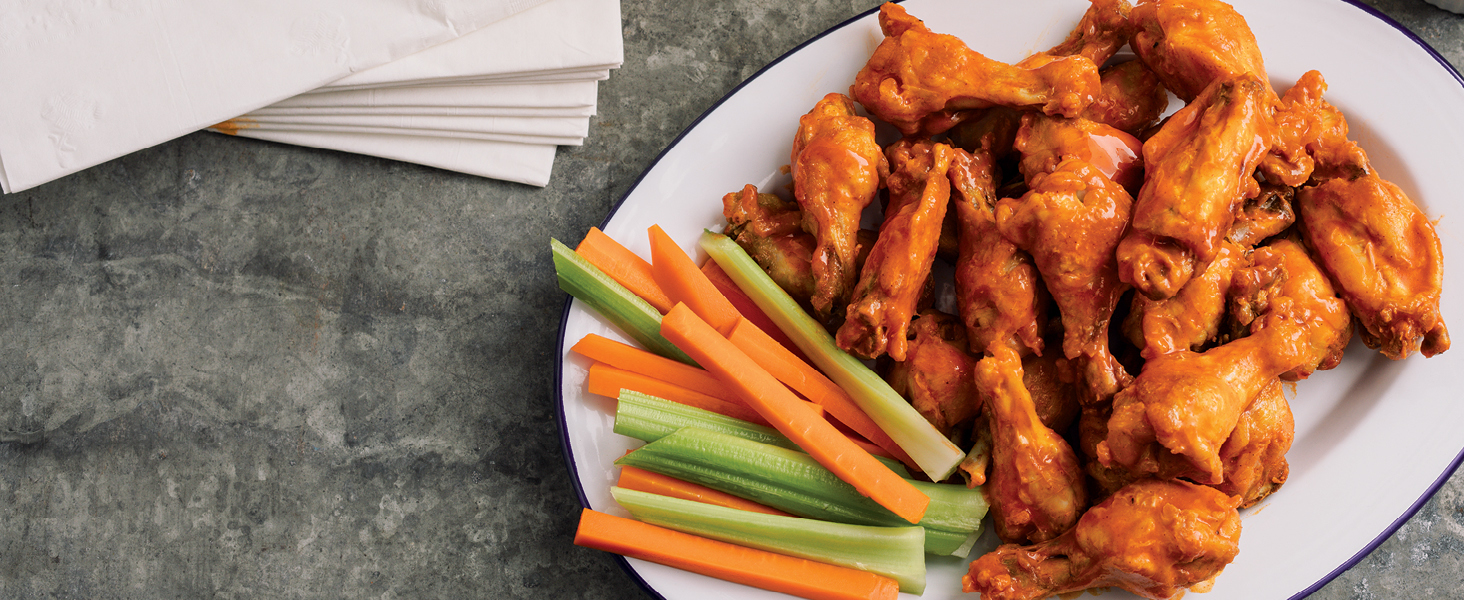 wings carrots and celery