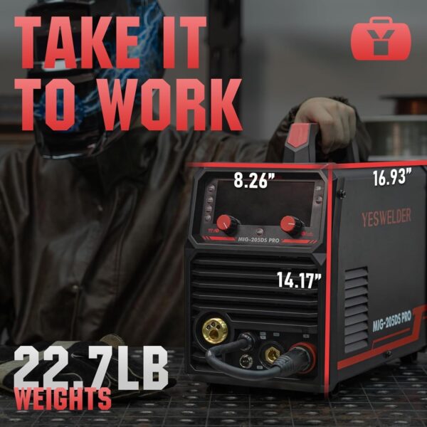 d6563dbe87fa4e09b1001084b606251b 135Amp MIG Welder,110V Flux Core Welder Flux MIG/Lift TIG/Stick 3-in-1 Large LED Digital Display Welding Machine IGBT Inverter Welder FLUX-135PRO