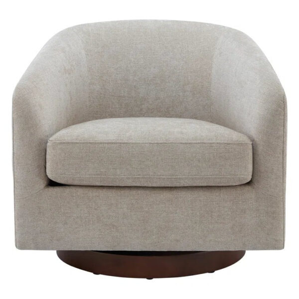 d6569ea28fb545dd89751799b3bb3550 Upholstered Swivel Barrel Chair