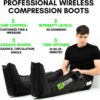 Air Compression Recovery System, Cordless Leg Massager for Circulation, Rechargeable Recovery Boots for Improved Circulation & Lymphatic Drainage