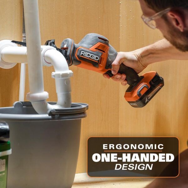 d778ffe95aad4e8ebc30b371d0f2aab4 RIDGID R8648B 18V SubCompact Brushless Cordless One-Handed Reciprocating Saw (Tool Only)