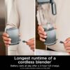 Ninja Blast Max, Portable Blender + Twist & Go, Personal Blender, Ninja Blender, Smoothie, Blend, Ice Crush, 3 Programs, Cordless, 22oz removable Vessel, Dishwasher Safe, Leakproof, Sea Glass, BC251MT
