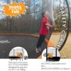 JUMPZYLLA Trampoline 8FT 10FT 12FT 14FT 15FT 16FT Trampoline with Enclosure – Recreational Trampolines with Ladder and AntiRust Coating, ASTM Approval Outdoor Trampoline for Kids