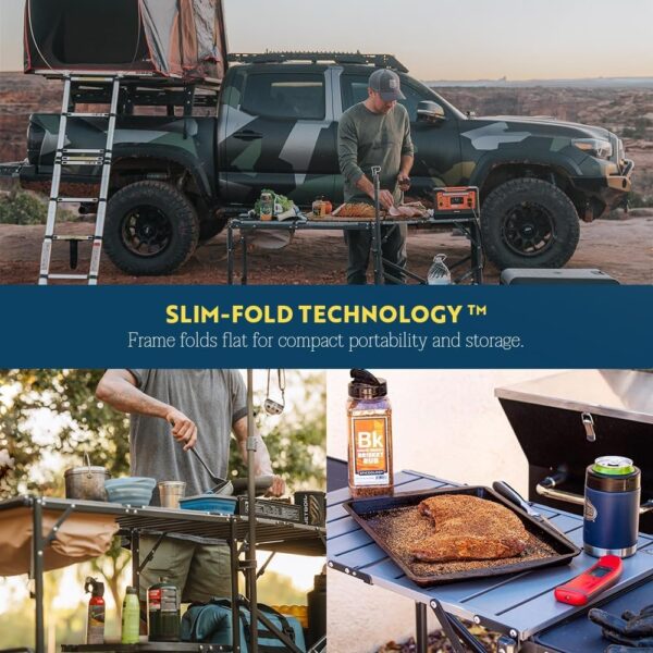 d89b327c3b294734a30b8f1ed9aef706 GCI OUTDOOR Master Cook Station | Portable Folding Kitchen Table with Soft Shell Sink, Heat Resistant Tabletop & Telescoping Lanter Pole, Perfect for Camping Trips