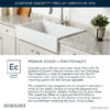 SINKOLOGY Josephine 34 in. 1-Hole Quick-Fit Farmhouse Apron Front Drop-in Single Bowl Crisp White Fireclay Kitchen Sink