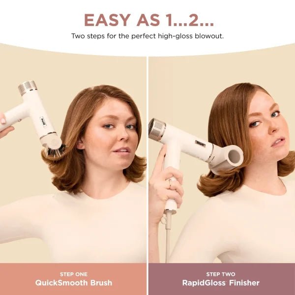 Shark SpeedStyle RapidGloss Finisher and High-Velocity Dryer Silk Straight Wavy
