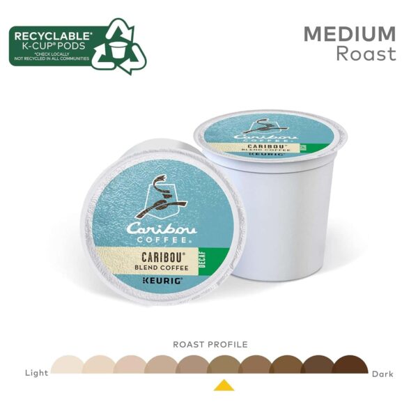d91e19035388495eaf6362ec783a6728 Caribou Coffee Caribou Blend Decaf, Single-Serve K-Cup Pods, Medium Roast Coffee, 96 Count
