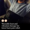 RecoveryTherm Back – Hot Vibration Back and Core Wrap for Athletes – Advanced Hot Vibration for Pain Relief Wrap with Cryothermal Technology – One Size Fits All
