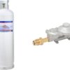 Steel Propane Tank Cylinder with POL Valve and Collar, Great for Mixed Heating Systems, Home fireplaces, Dryers and Grills-Flame King