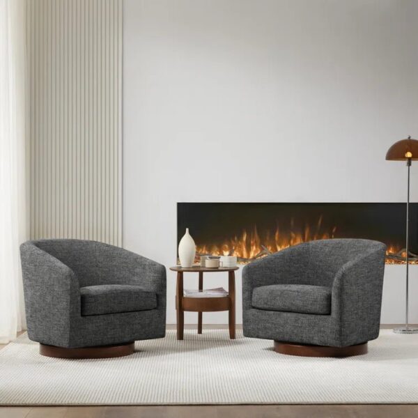 da8e0e0a60dc40e8b593bc668c507e11 Upholstered Swivel Barrel Chair