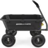 7GCG-NF Heavy-Duty Poly Dump Garden Cart with No-Flat Tires, 7 Cubic Feet, 1200-Pound Capacity, Black, Amazon Exclusive