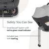 UPPAbaby Mesa Max Infant Car Seat/Base with Load Leg and Robust Infant Insert Included (White+Grey Chenille)