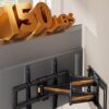 Perlegear UL-Listed Full Motion TV Wall Mount for 42–90 Inch TVs up to 150 lbs, Pre-Assembled TV Mount with Tool-Free Tilt, Swivel, Extension, Max VESA 600 x 400mm, 12′′/16′′/18′′/24′′ Wood Studs, PGLF16