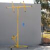 Drywall Lift 11′ Yellow Rolling Sheetrock Panel Hoist Jack
