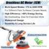Commercial Floor Scrubber Machine with Brushes and Pads, Heavy Duty Floor Buffer Polisher and Cleaner- Deep Cleaning Tile and Grout, Hardwood Floors and Carpets without Getting on Hands and Knees