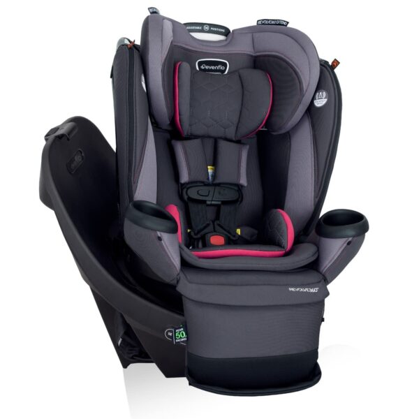 Revolve360 Extend Convertible Car Seat with 360 Degree Rotation, Extended Rear-Facing, Forward-Facing, Booster Mode, and Secure Latch Install, Revere Gray