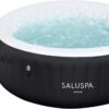 Inflatable Hot Tub Spa (71′′ x 26′′) | Portable Hot Tub with 2 Covers (1 Energy-Efficient Thermal Cover and 1 Standard Cover) | Fits Up to 2-4 Persons | Black