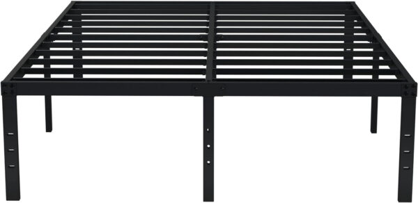 EMODA Queen Bed Frame No Box Spring Needed 18 Inch Heavy Duty Metal Tall Platform Bed Frame