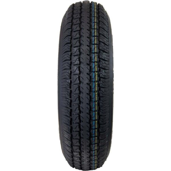 Hi-Run ASB1001 8 Spoke White 50 PSI ST175/80D13 and 13 in. x 4.5 in. 5-4.5HD 6-Ply Tire and Wheel Assembly