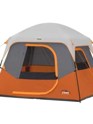 Core Equipment 4 Person Straight Wall Tent Orange