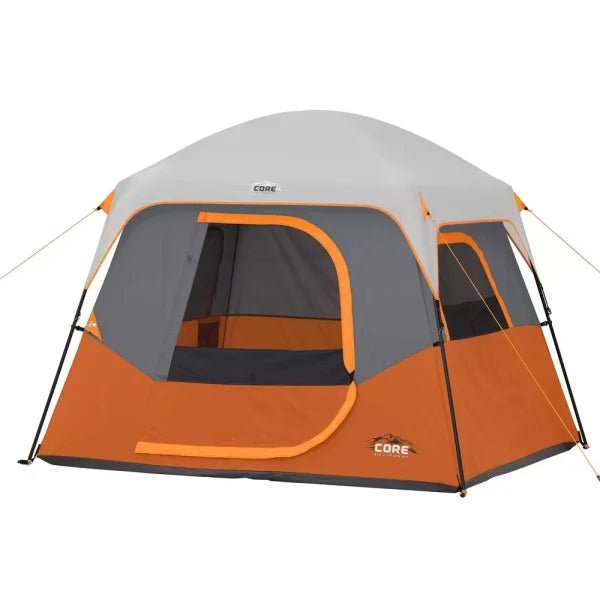 Core Equipment 4 Person Straight Wall Tent Orange