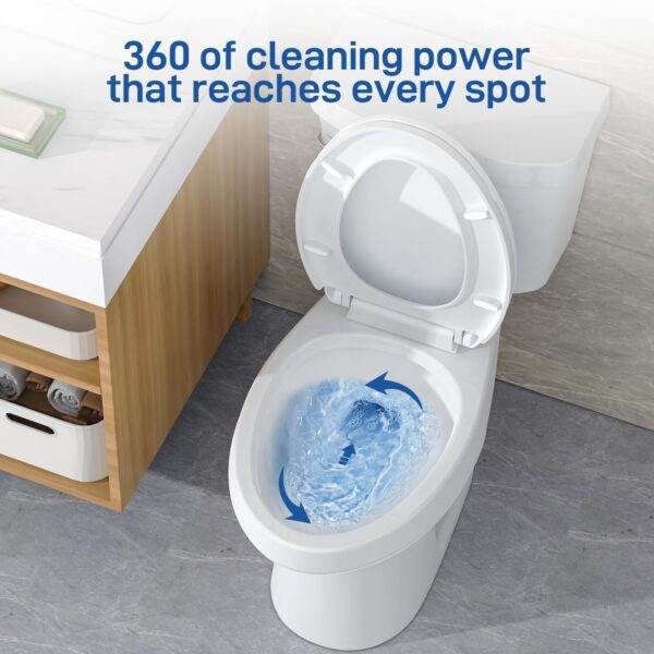 dd8d08220d794a10b849f3c1223e0bba 21Toilet, Elongated Toilets for Bathrooms, Two-Piece Toilet with Soft Close Seat, 1.28 Siphonic Flush Toilet with Universal Height ADA Cotton White