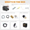 GENMAX 10500 Peak Watt Tri Fuel Open Frame Inverter Generator,with ATS,Quiet Technology,CO Sensor,digital display and 50A,Ideal for Home backup,contruction site and RV Camping (GM10500XiT)