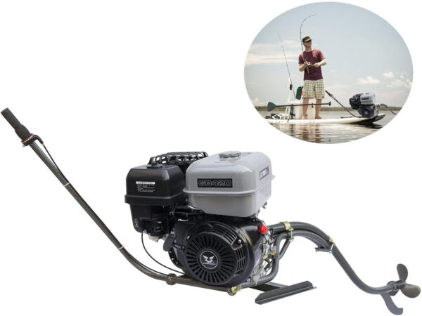 15HP 4 Stroke Outboard Motor, 420cc Marine Fishing Boat Engine Single-cylinder 6L, Big Fuel Tank Up to 20 km/h 3600rpm