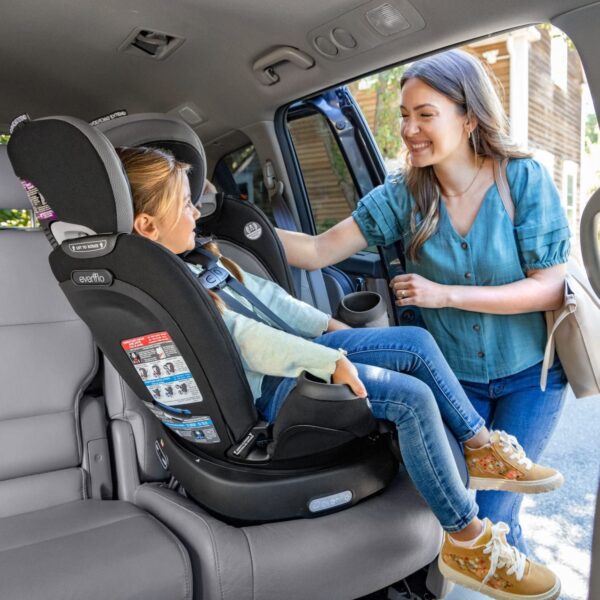 Revolve360 Extend Convertible Car Seat with 360 Degree Rotation, Extended Rear-Facing, Forward-Facing, Booster Mode, and Secure Latch Install, Revere Gray
