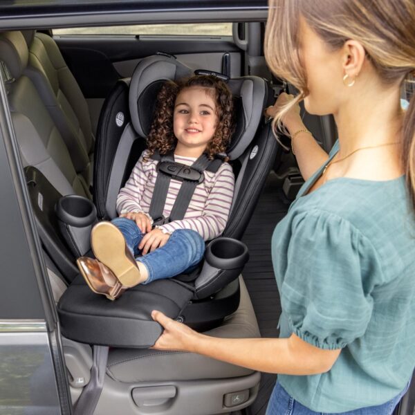Revolve360 Extend Convertible Car Seat with 360 Degree Rotation, Extended Rear-Facing, Forward-Facing, Booster Mode, and Secure Latch Install, Revere Gray