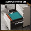DEVAISE 3 Drawer Mobile File Cabinet Under Desk Office, Fully Assembled Except Casters, Letter/Legal Size, Black