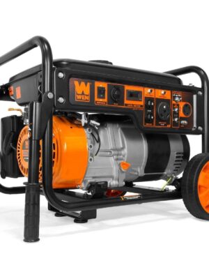 6000-Watt RV-Ready Portable Generator with Wheel Kit Carb Compliant