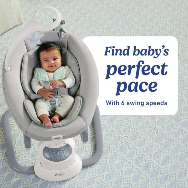 Soothe My Way with Removable Rocker, Madden – Versatile Baby Swing & Portable Rocker