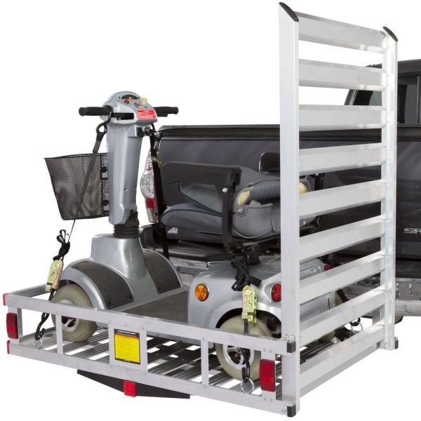 SILVER SPRING WCC-500A 500 lbs. Hitch-Mounted Mobility Scooter Carrier Rack Ramp
