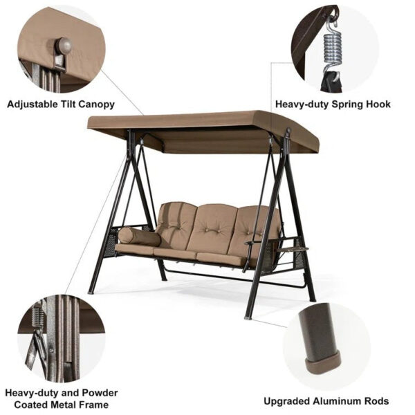 Porch Swing with Canopy