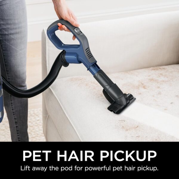 Rotator Pet Pro Lift-Away ADV Upright Vacuum with HEPA Filter, DuoClean PowerFins HairPro and Odor Neutralizer Technology, Pet Hair Pickup, For Carpets & Hardfloors, Dark Grey, LA555
