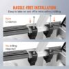 BENTISM Truck Rack Pick up Truck Ladder 17 -29 Height 800 lbs Capacity for Kayak