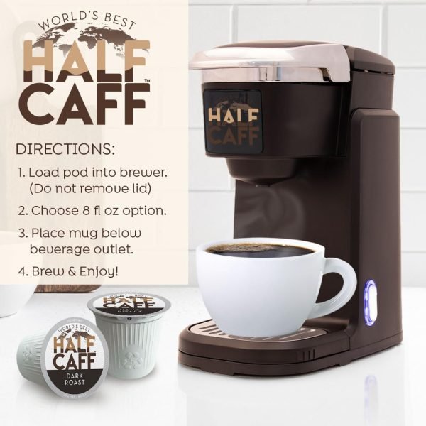 dfa87fce3871410389e0a945aee2f19b World s Best Half Caff Dark Roast Coffee 100ct. Solar Energy Produced Recyclable Single Serve Dark Roast Coffee Pods