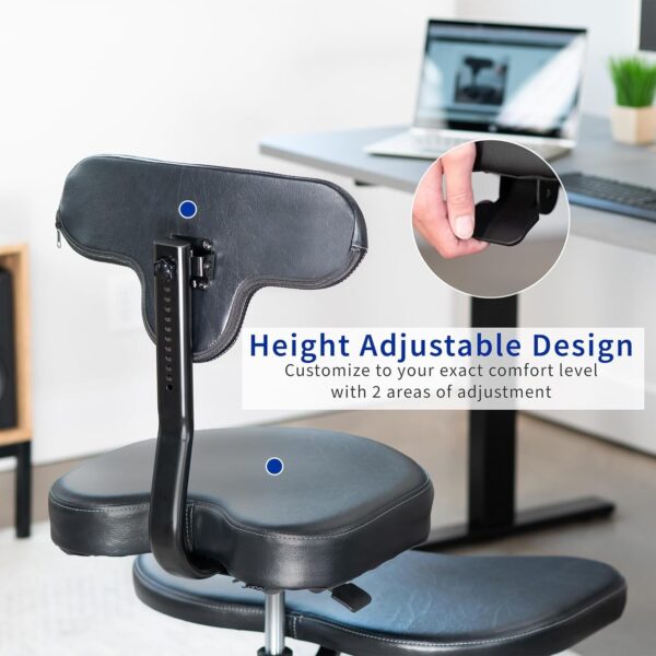 dffbcb5643914704b2c66fb3bb2e4b70 VIVO Cross-Legged Office Chair – Adjustable Height Floor Chair with Back Support for Yoga, Meditation, and ADHD (Black, CHAIR-CL02B-R)